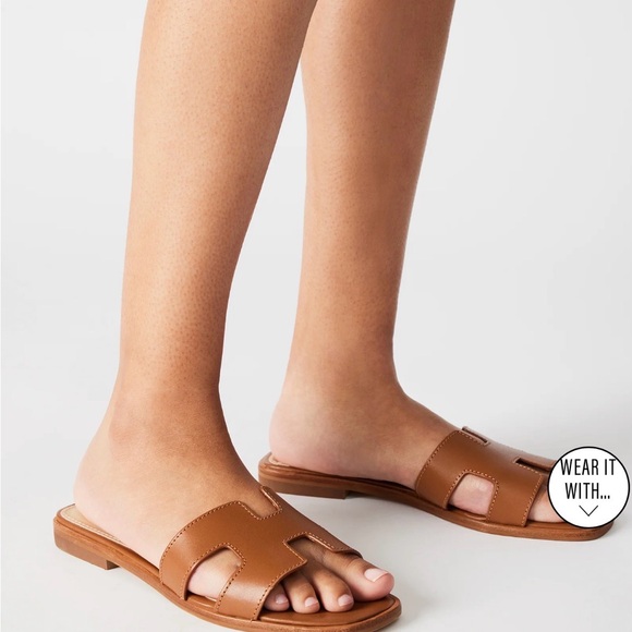 Steve Madden Shoes - Steve Madden Hadyn Cognac Leather Sandals